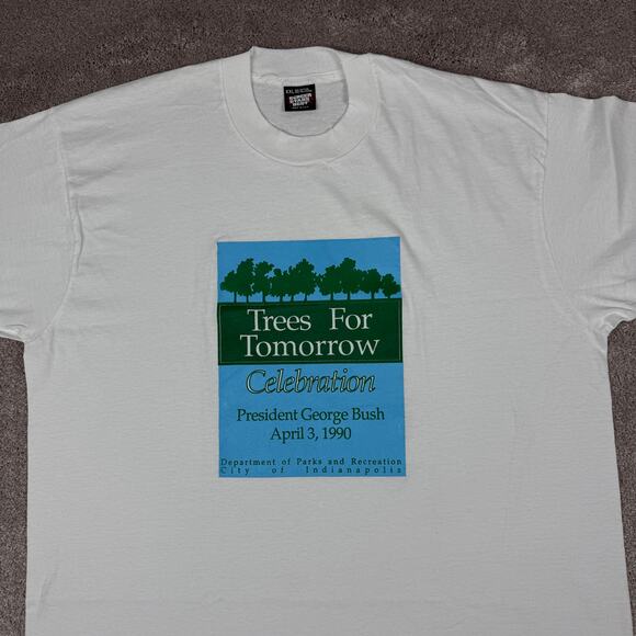 Vintage Trees for Tomorrow T-shirt Presidential Parks Recreation Size XL - Picture 2 of 5